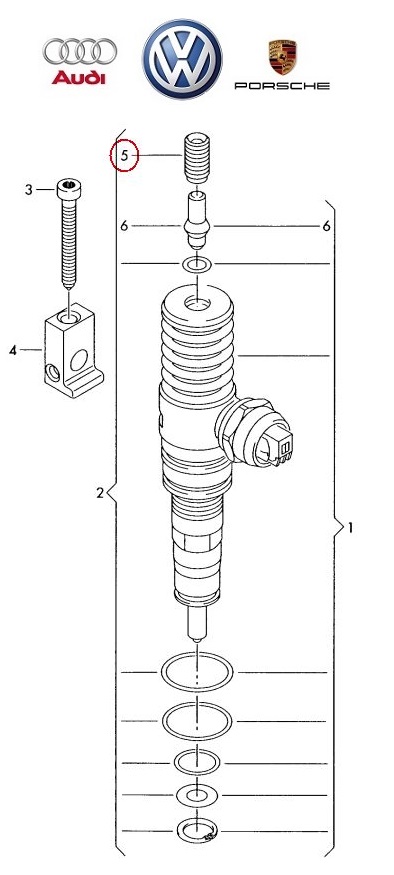 VW OE Csavar, PD elem WHT000530_VOLK