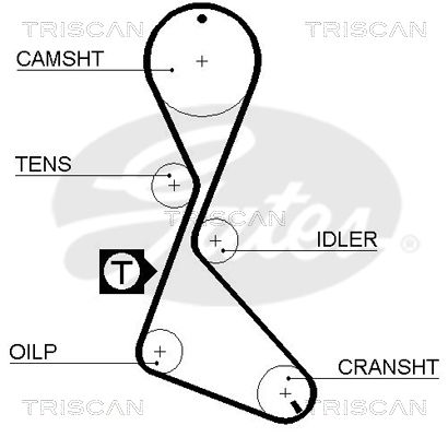 TRISCAN Vezérműszíj 86455370XS_TRIS