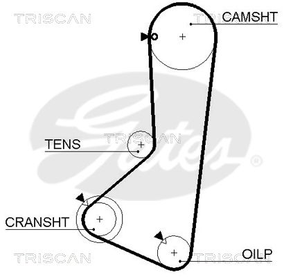 TRISCAN Vezérműszíj 86455372XS_TRIS