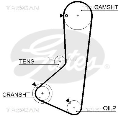 TRISCAN Vezérműszíj 86455374XS_TRIS