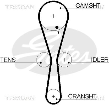 TRISCAN Vezérműszíj 86455547XS_TRIS