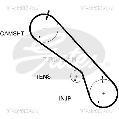 TRISCAN Vezérműszíj 86455548XS_TRIS