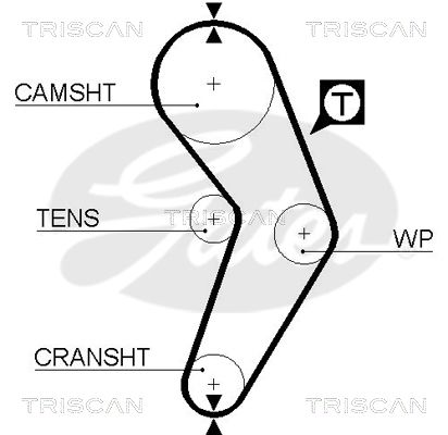 TRISCAN Vezérműszíj 86455192XS_TRIS