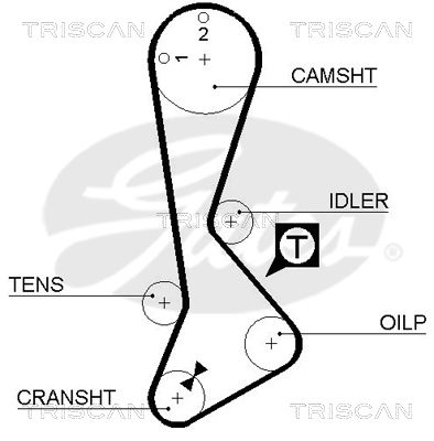 TRISCAN Vezérműszíj 86455197XS_TRIS