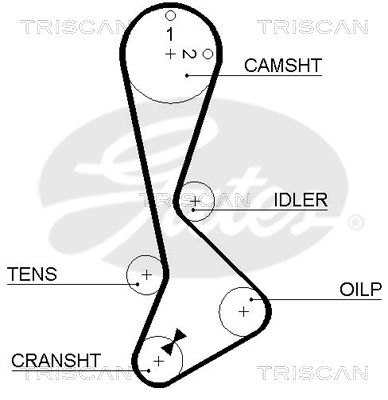 TRISCAN Vezérműszíj 86455198XS_TRIS