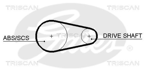 TRISCAN Vezérműszíj 86455204XS_TRIS