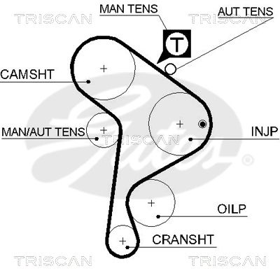 TRISCAN Vezérműszíj 86455223XS_TRIS