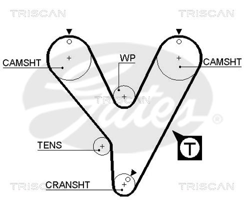 TRISCAN Vezérműszíj 86455228XS_TRIS