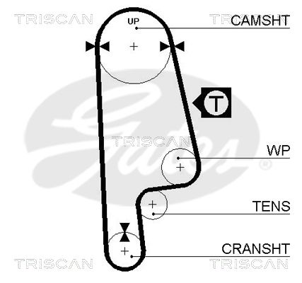 TRISCAN Vezérműszíj 86455232XS_TRIS