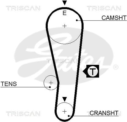 TRISCAN Vezérműszíj 86455382XS_TRIS