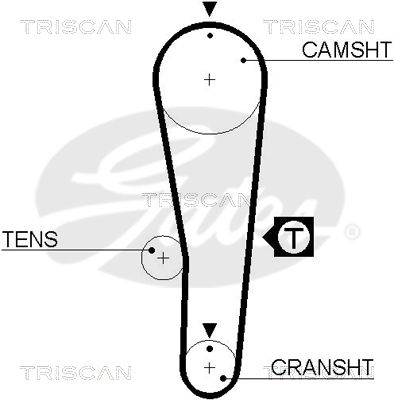 TRISCAN Vezérműszíj 86455393XS_TRIS