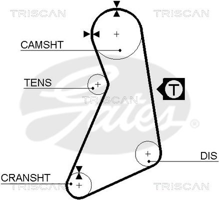 TRISCAN Vezérműszíj 86455399XS_TRIS