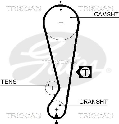 TRISCAN Vezérműszíj 86455403XS_TRIS