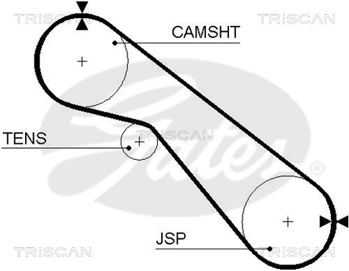 TRISCAN Vezérműszíj 86455405XS_TRIS