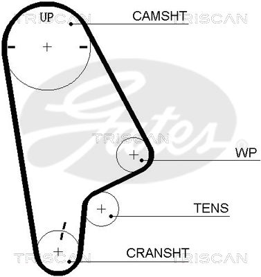 TRISCAN Vezérműszíj 86455409XS_TRIS