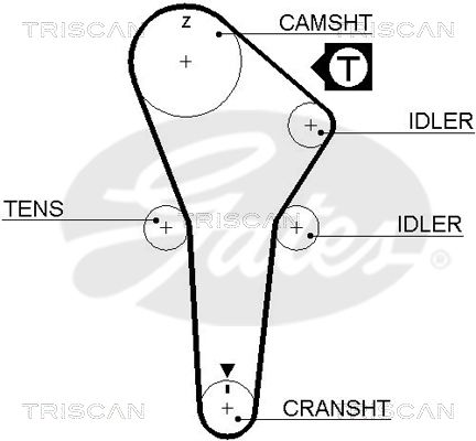 TRISCAN Vezérműszíj 86455421XS_TRIS