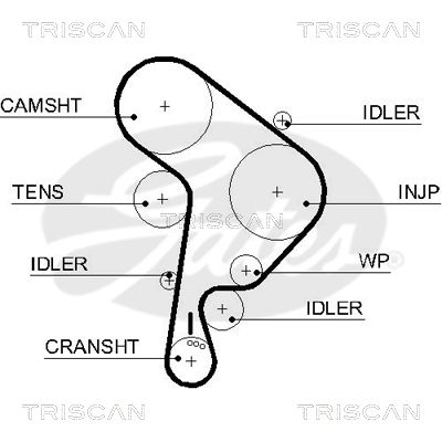 TRISCAN Vezérműszíj 86455559XS_TRIS