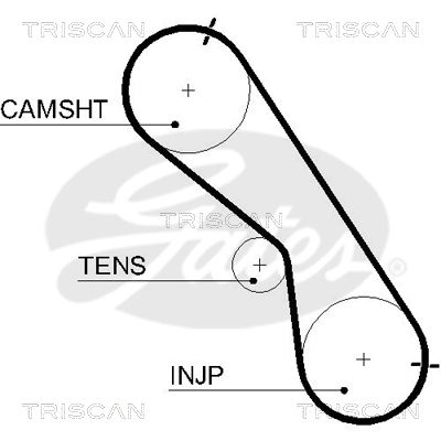 TRISCAN Vezérműszíj 86455560XS_TRIS