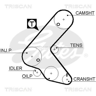 TRISCAN Vezérműszíj 86455563XS_TRIS