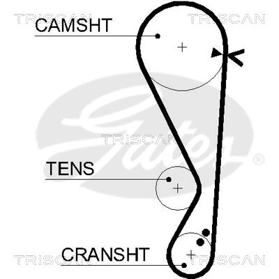 TRISCAN Vezérműszíj 86455568XS_TRIS