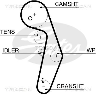 TRISCAN Vezérműszíj 86455569XS_TRIS