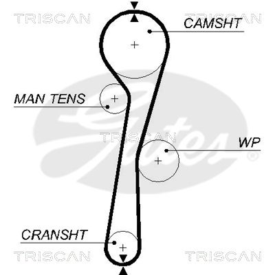 TRISCAN Vezérműszíj 86455577XS_TRIS