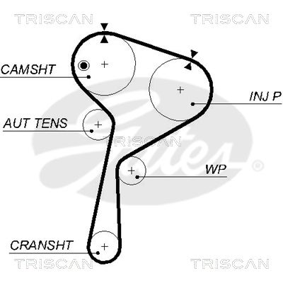 TRISCAN Vezérműszíj 86455578XS_TRIS