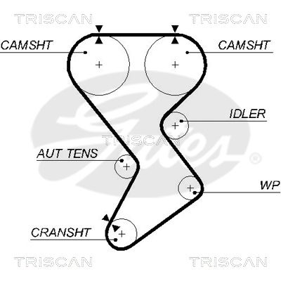 TRISCAN Vezérműszíj 86455585XS_TRIS