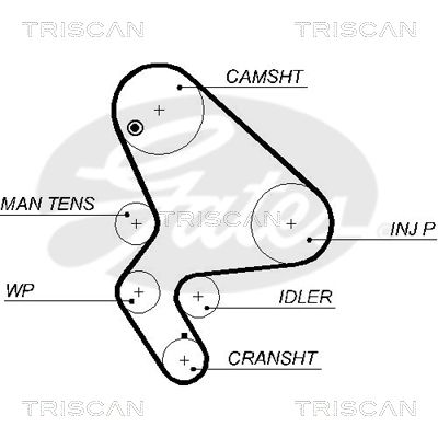 TRISCAN Vezérműszíj 86455588XS_TRIS