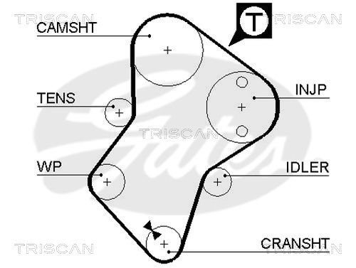 TRISCAN Vezérműszíj 86455049XS_TRIS