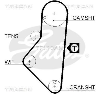 TRISCAN Vezérműszíj 86455050XS_TRIS