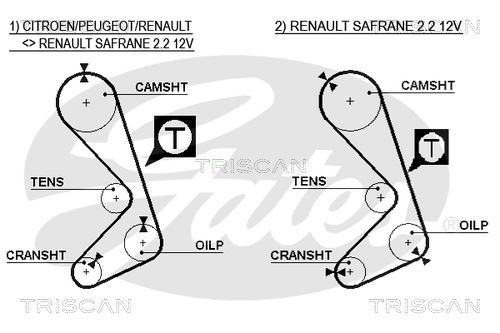 TRISCAN Vezérműszíj 86455059XS_TRIS