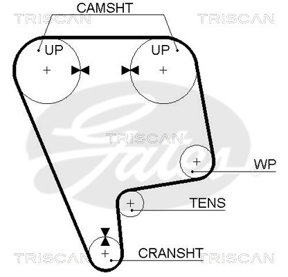 TRISCAN Vezérműszíj 86455170XS_TRIS