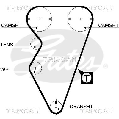 TRISCAN Vezérműszíj 86455238XS_TRIS