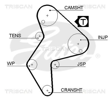 TRISCAN Vezérműszíj 86455249XS_TRIS