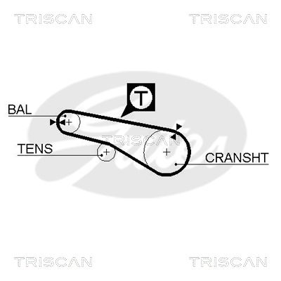 TRISCAN Vezérműszíj 86455257XS_TRIS