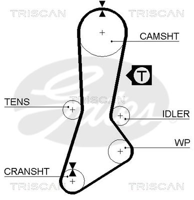 TRISCAN Vezérműszíj 86455264XS_TRIS