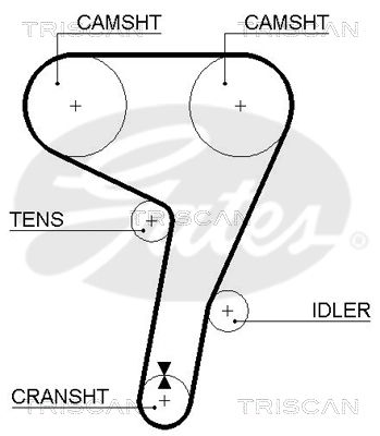 TRISCAN Vezérműszíj 86455279XS_TRIS