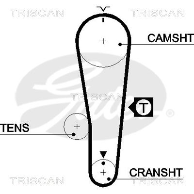 TRISCAN Vezérműszíj 86455284XS_TRIS