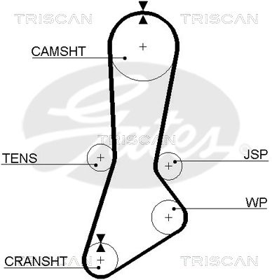 TRISCAN Vezérműszíj 86455301XS_TRIS