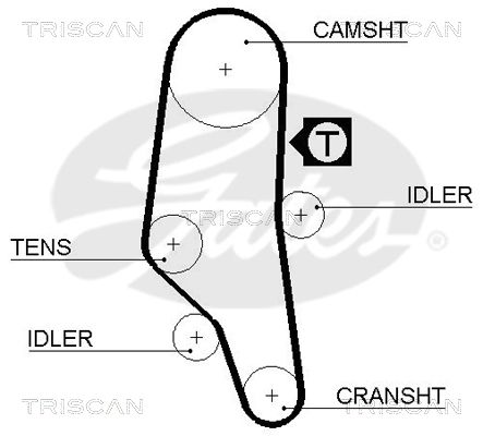 TRISCAN Vezérműszíj 86455302XS_TRIS