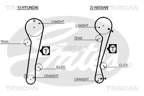 TRISCAN Vezérműszíj 86455309XS_TRIS