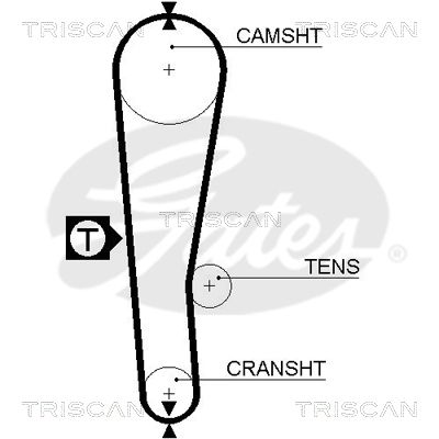 TRISCAN Vezérműszíj 86455313XS_TRIS