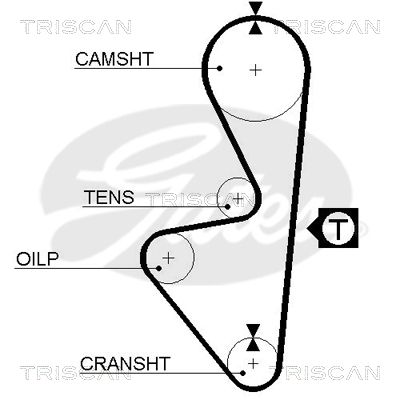 TRISCAN Vezérműszíj 86455314XS_TRIS