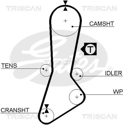 TRISCAN Vezérműszíj 86455317XS_TRIS