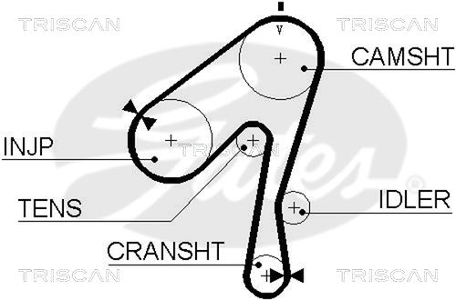 TRISCAN Vezérműszíj 86455320XS_TRIS