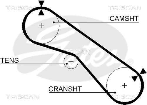 TRISCAN Vezérműszíj 86455321XS_TRIS