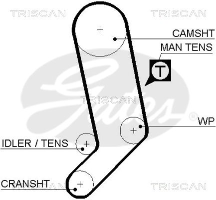 TRISCAN Vezérműszíj 86455323XS_TRIS