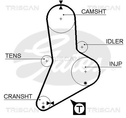 TRISCAN Vezérműszíj 86455334XS_TRIS