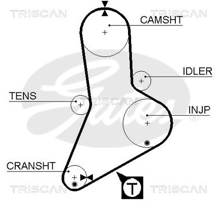 TRISCAN Vezérműszíj 86455335XS_TRIS